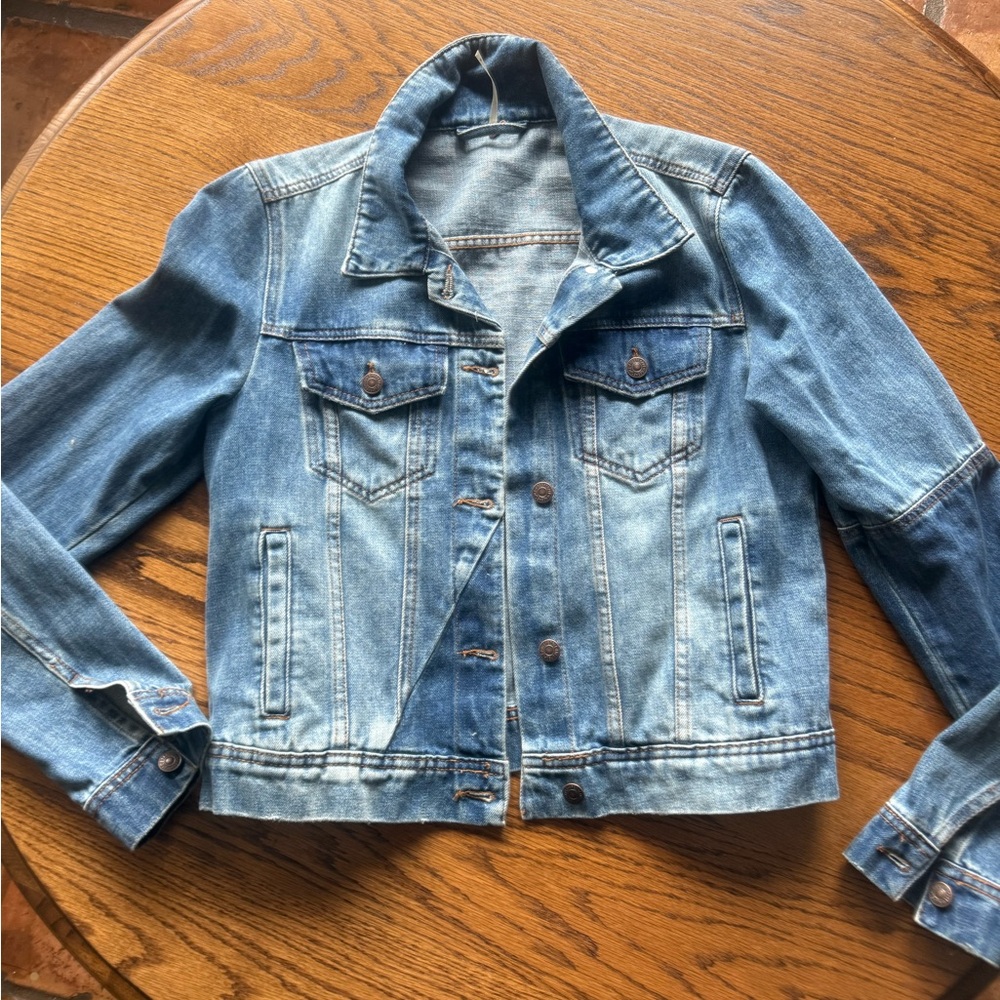 Free People Blue Denim Jacket
